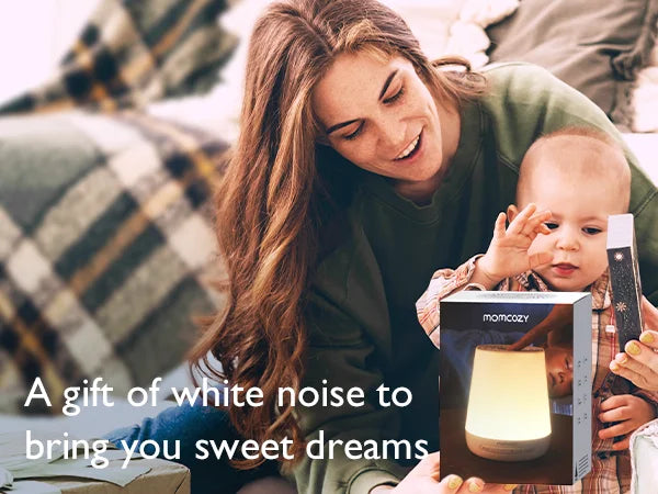 Máquina de Ruido Momcozy Smart | 34 Sonidos, Luz Nocturna RGB y Control Remoto por Aplicación (Wi-Fi)