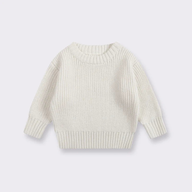 Suéter de Punto Grueso: Jersey Básico y Cálido (Unisex 0-6 años)