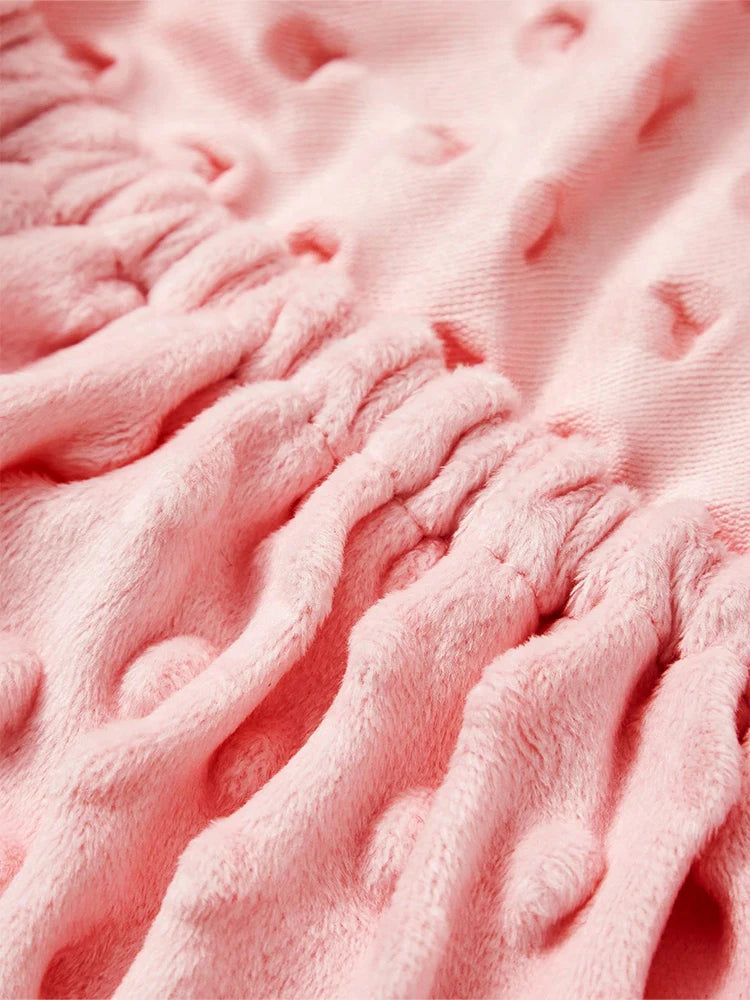 Sábana Ajustable de Franela de Puntos para Cuna: Poliéster, Cálida de Invierno (130x70 cm)