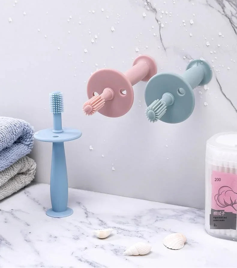 Cepillo de Dientes de Entrenamiento 360° con Protector y Base de Succión