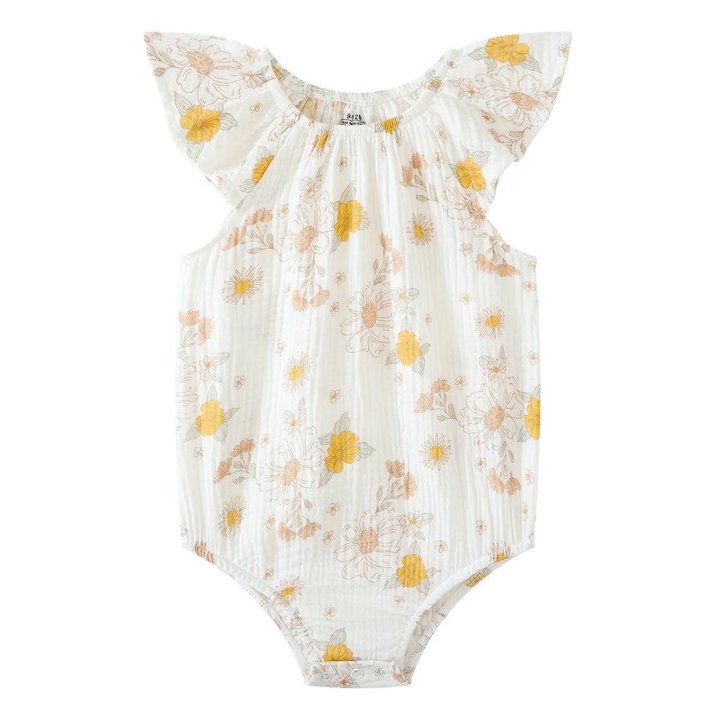 Body de Algodón con Mangas volantes para Bebé Niña (0-24 Meses)
