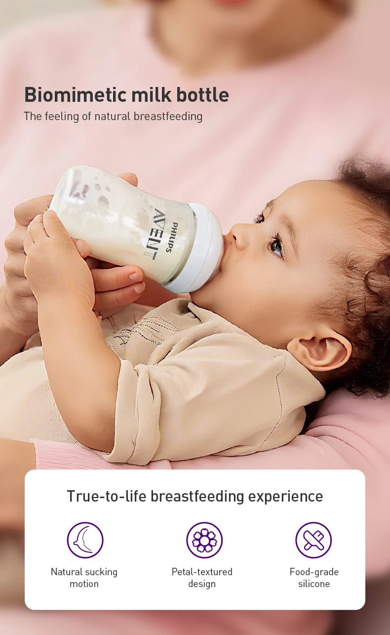 Set de Regalo Philips Avent para Recién Nacidos | Biberones de Vidrio Puro y Cepillo 3 en 1