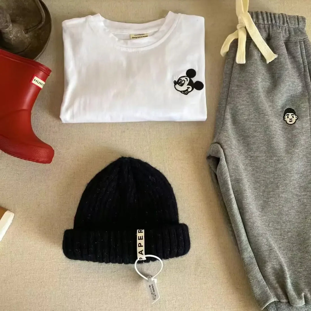 Conjunto Mickey Mouse  | Camiseta Manga Raglan y Pantalón (0 a 13 años)