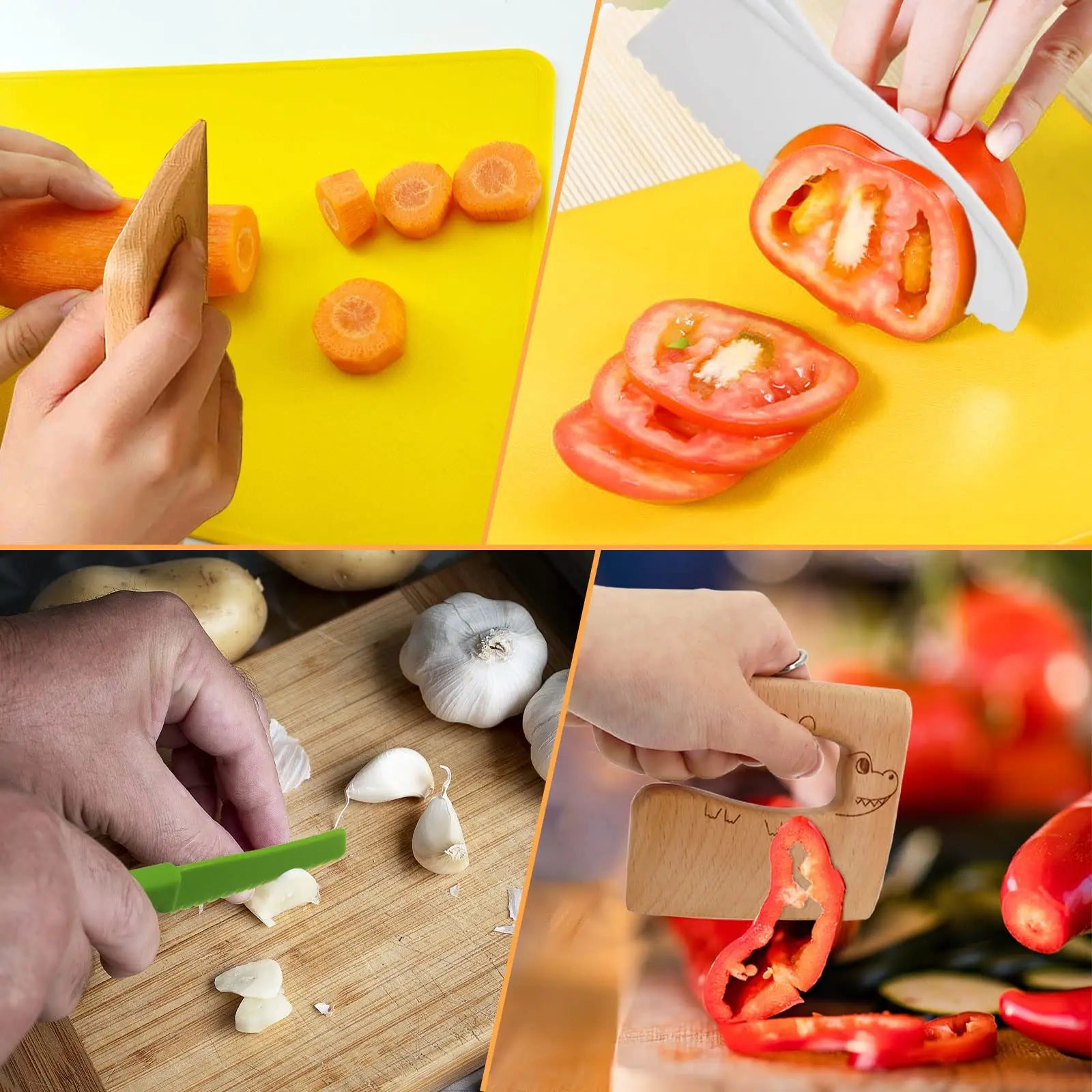 Utencilios Montessori de cocina para niños