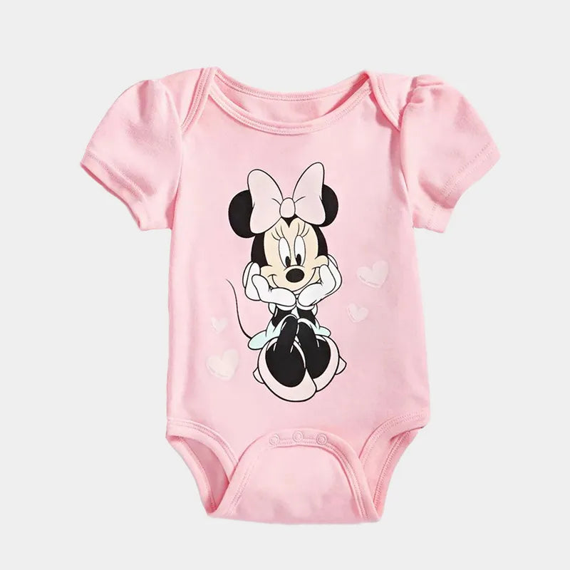 Set de 3 Bodys de Mickey Mouse - Algodón Suave (Primavera/Verano)