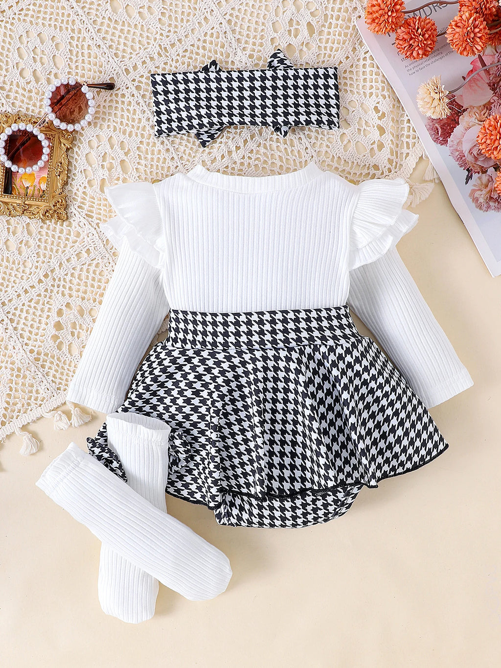 Conjunto de Otoño 3 Piezas para niña: Estilo y Dulzura