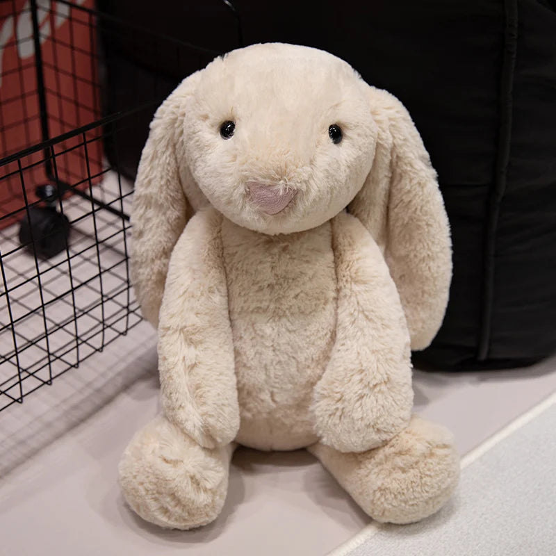 Conejo de Peluche Suave de Orejas Largas | Compañero de Sueño Delicado y Regalo Ideal (20,30 o 45 cm)
