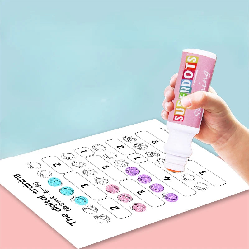 Set de Plumones de Acuarela de puntos 'Dot Graffiti' (6 Colores Flash) - Lavables