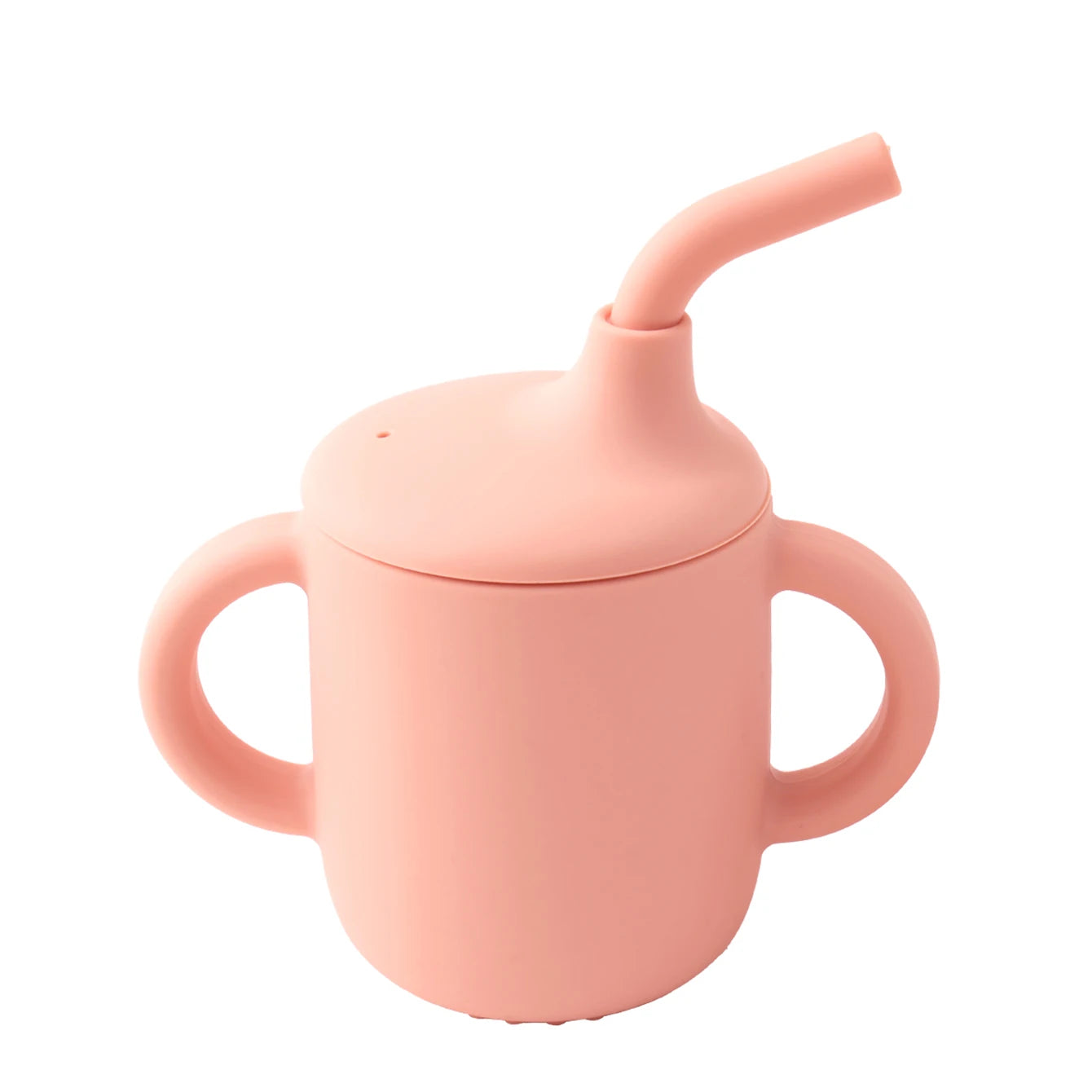 Vaso Entrenador de Silicona 180ml con Asas |  Entrenamiento Seguro, Antifugas, Sin BPA