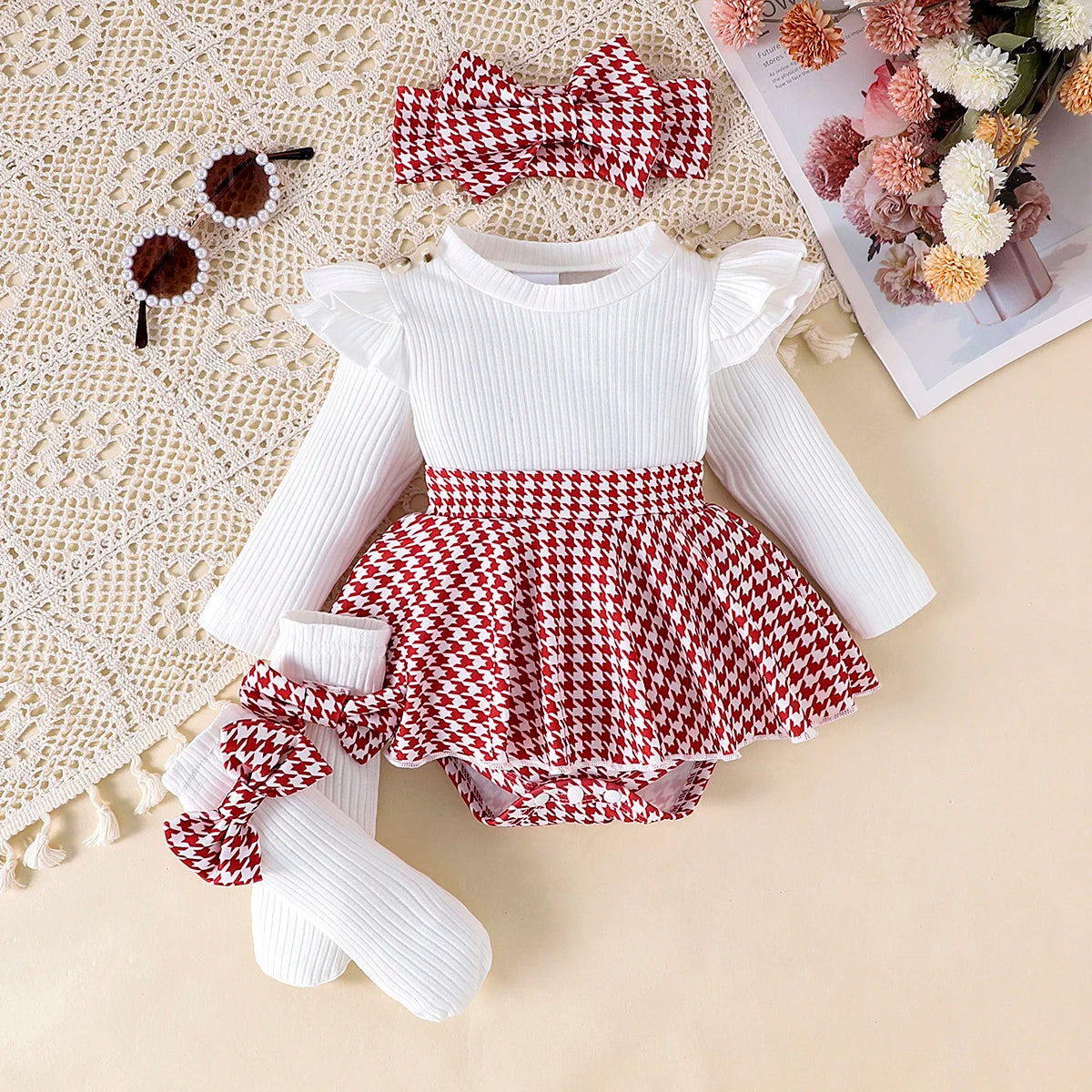Conjunto de Otoño 3 Piezas para niña: Estilo y Dulzura