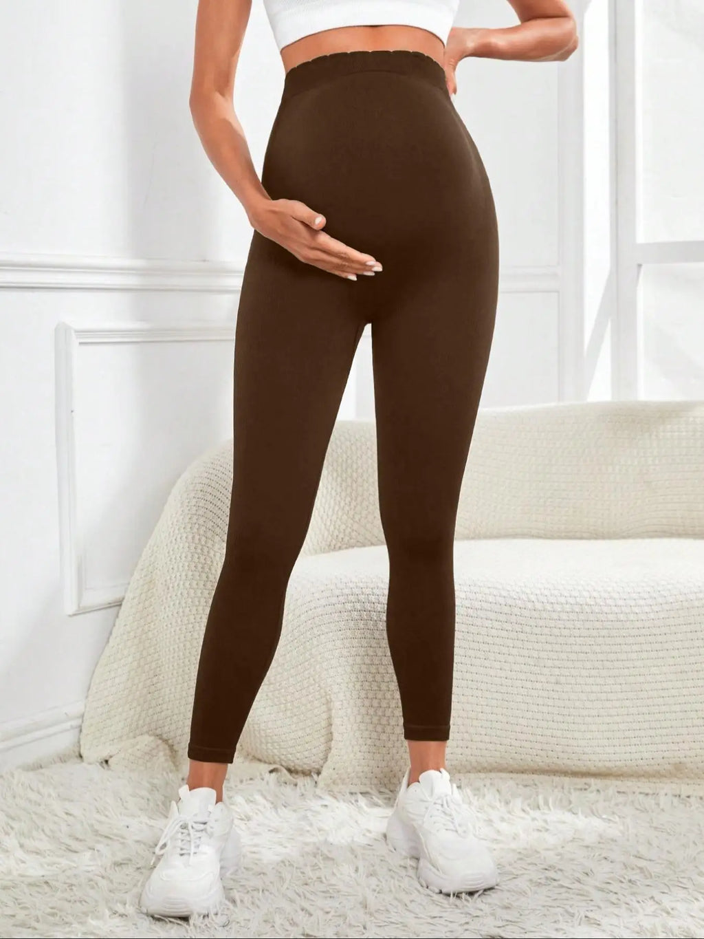 Leggings de Maternidad Activewear | Soporte Integral Sobre el Vientre, Elásticos para Yoga y Entrenamiento