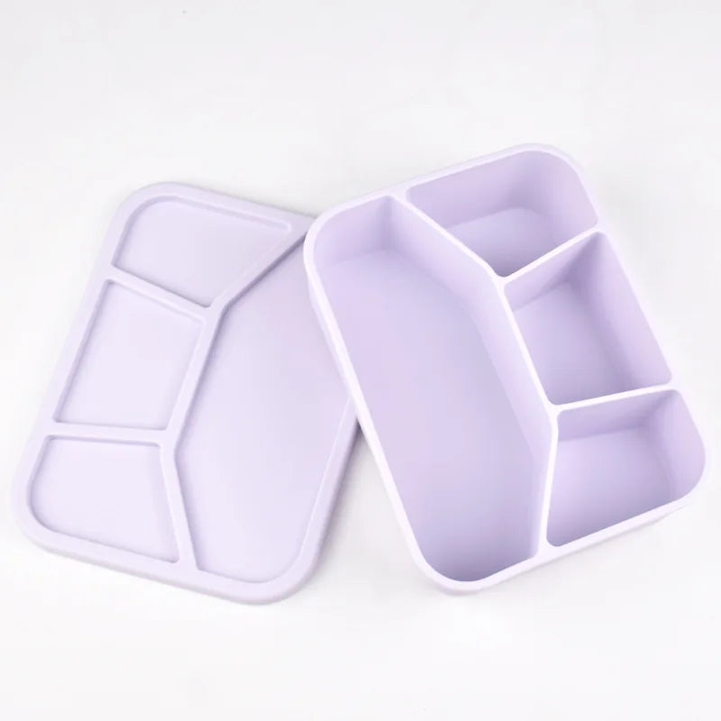 Caja Bento de Silicona  |  Compartimentos a Prueba de Fugas