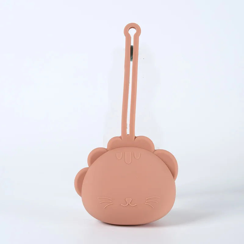 Estuche de silicón a prueba de caídas para almacenamiento  de chupón.