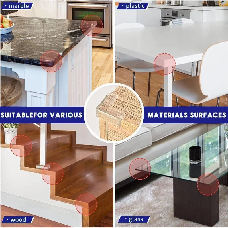 Protectores de Esquinas de Mesa para Bebé (Transparentes y Anti-Golpes)