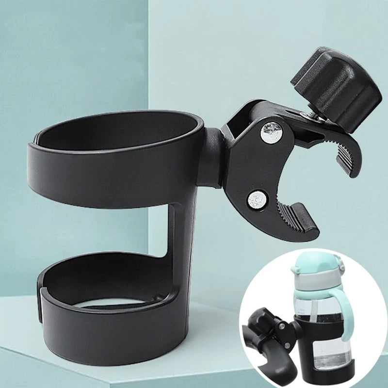Soporte para bebidas con rotación de 360 grados.