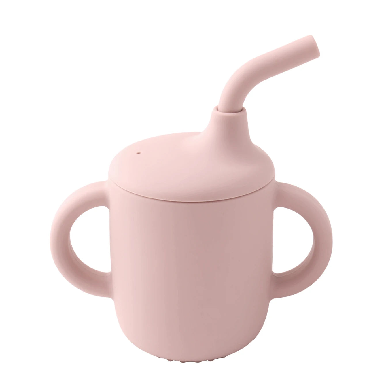 Vaso Entrenador de Silicona 180ml con Asas |  Entrenamiento Seguro, Antifugas, Sin BPA