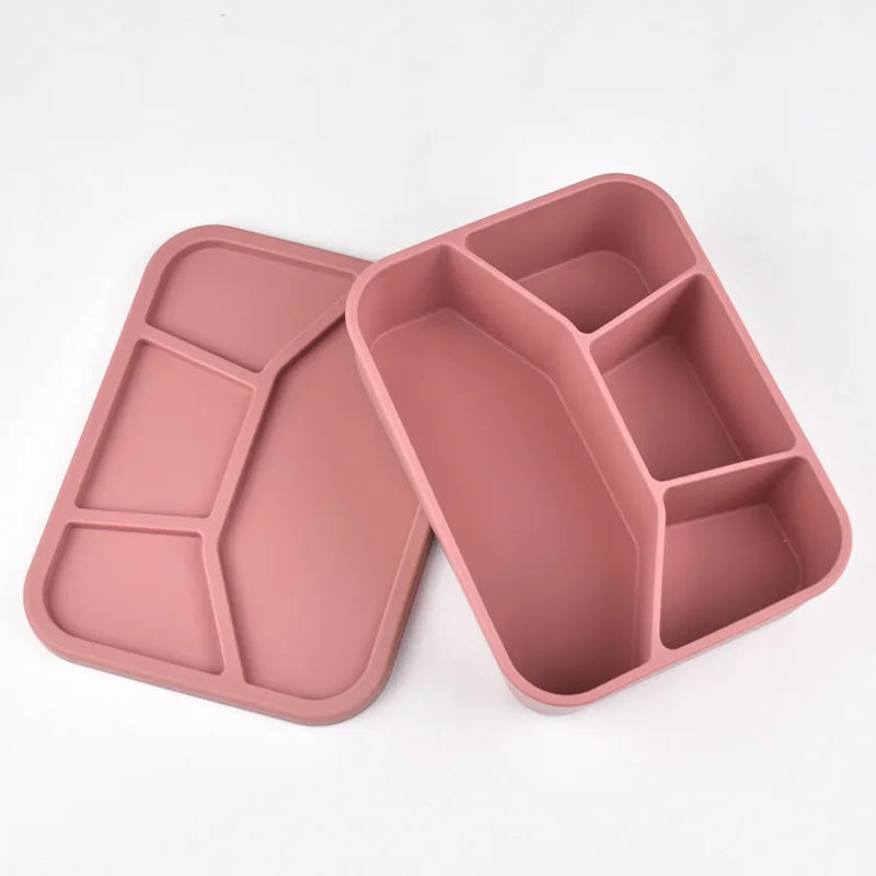 Caja Bento de Silicona  |  Compartimentos a Prueba de Fugas