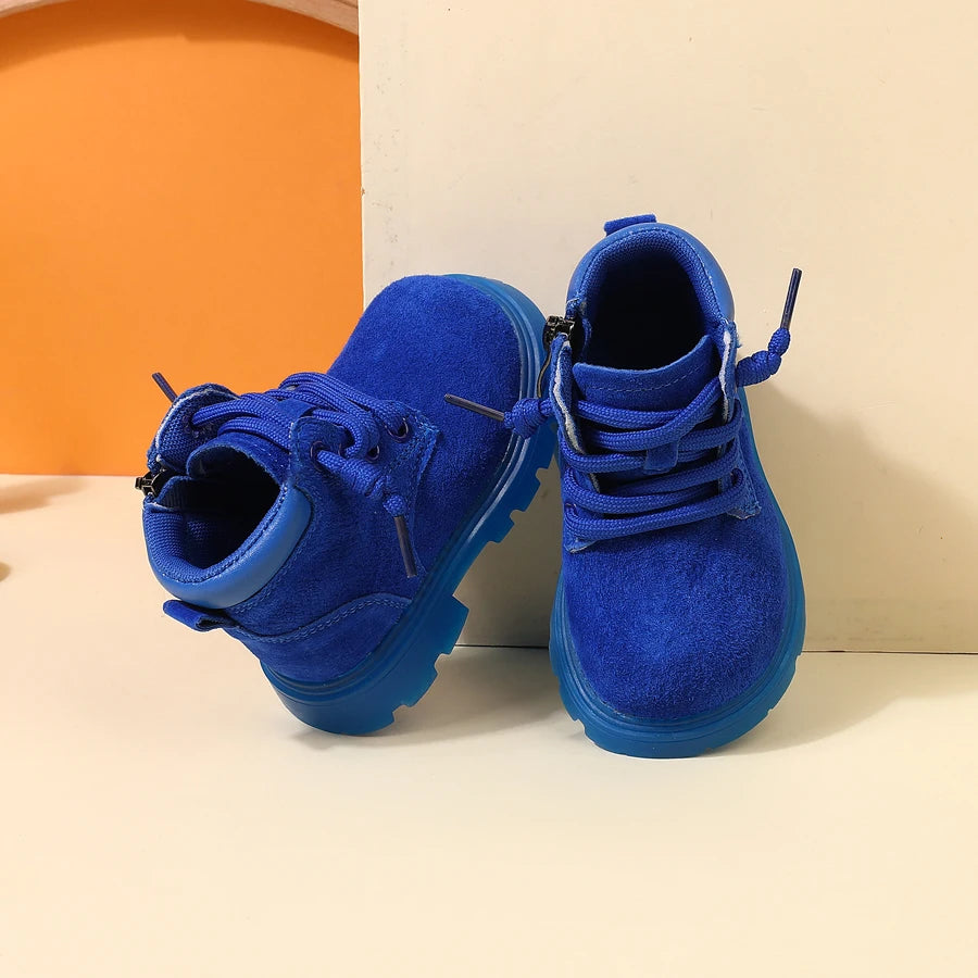 Botines de Piel "Aventura Otoñal" – Estilo y Seguridad (9M-4T)