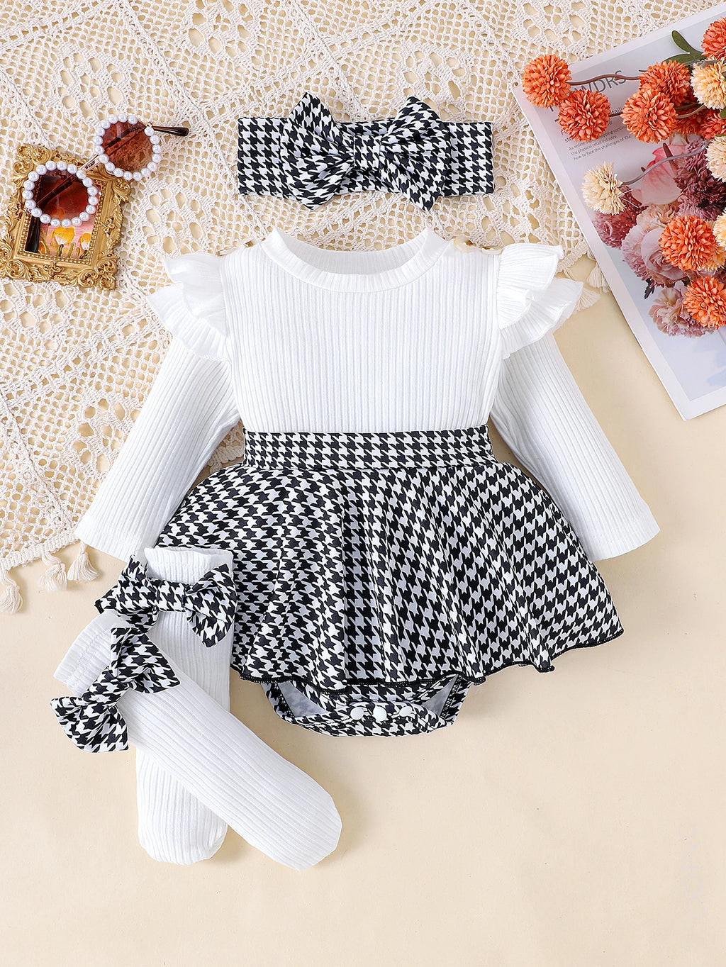 Conjunto de Otoño 3 Piezas para niña: Estilo y Dulzura