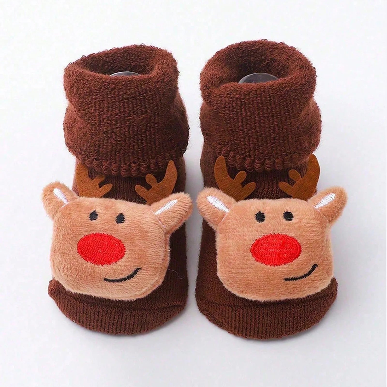 Calcetines Navideños Antideslizantes: La Magia y Seguridad en sus Primeros Pasos