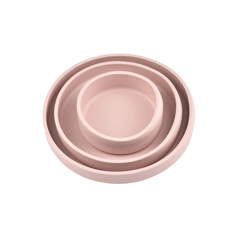 Set de 3 Platos y Cuencos de Silicona Premium | Libres de BPA