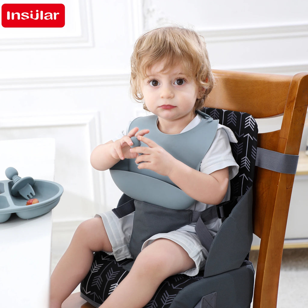 Cojín Elevador asiento portátil Plegable INSULAR para Silla de Comida