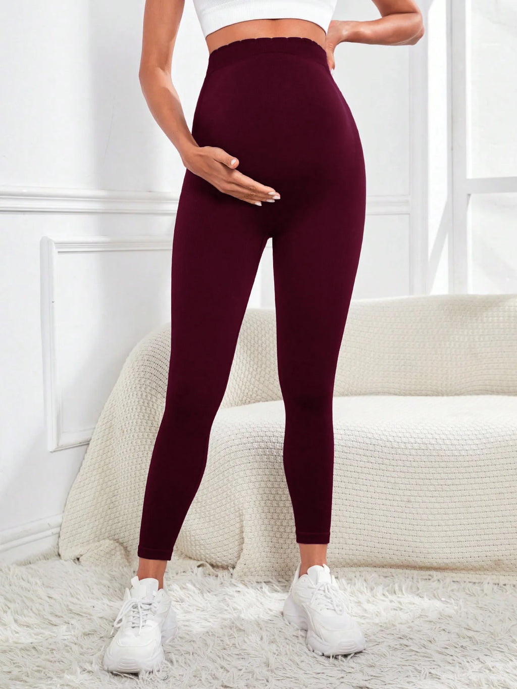 Leggings de Maternidad Activewear | Soporte Integral Sobre el Vientre, Elásticos para Yoga y Entrenamiento