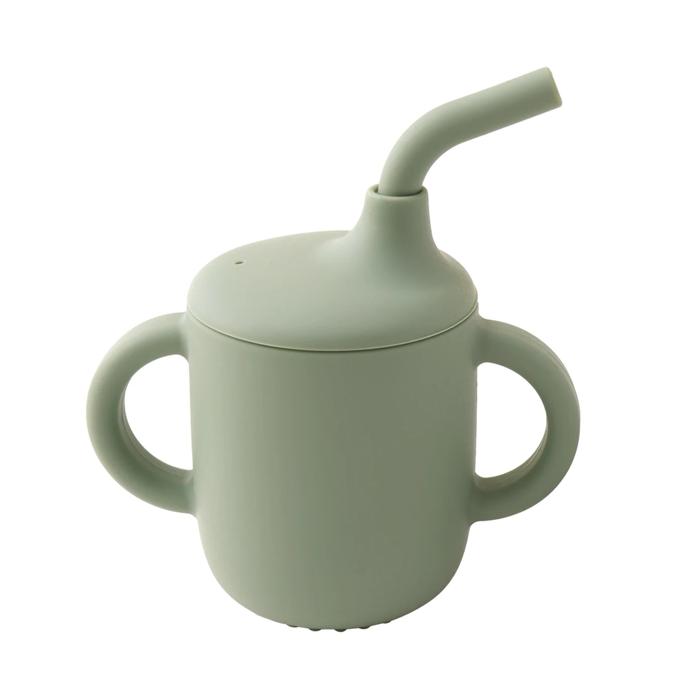 Vaso Entrenador de Silicona 180ml con Asas |  Entrenamiento Seguro, Antifugas, Sin BPA