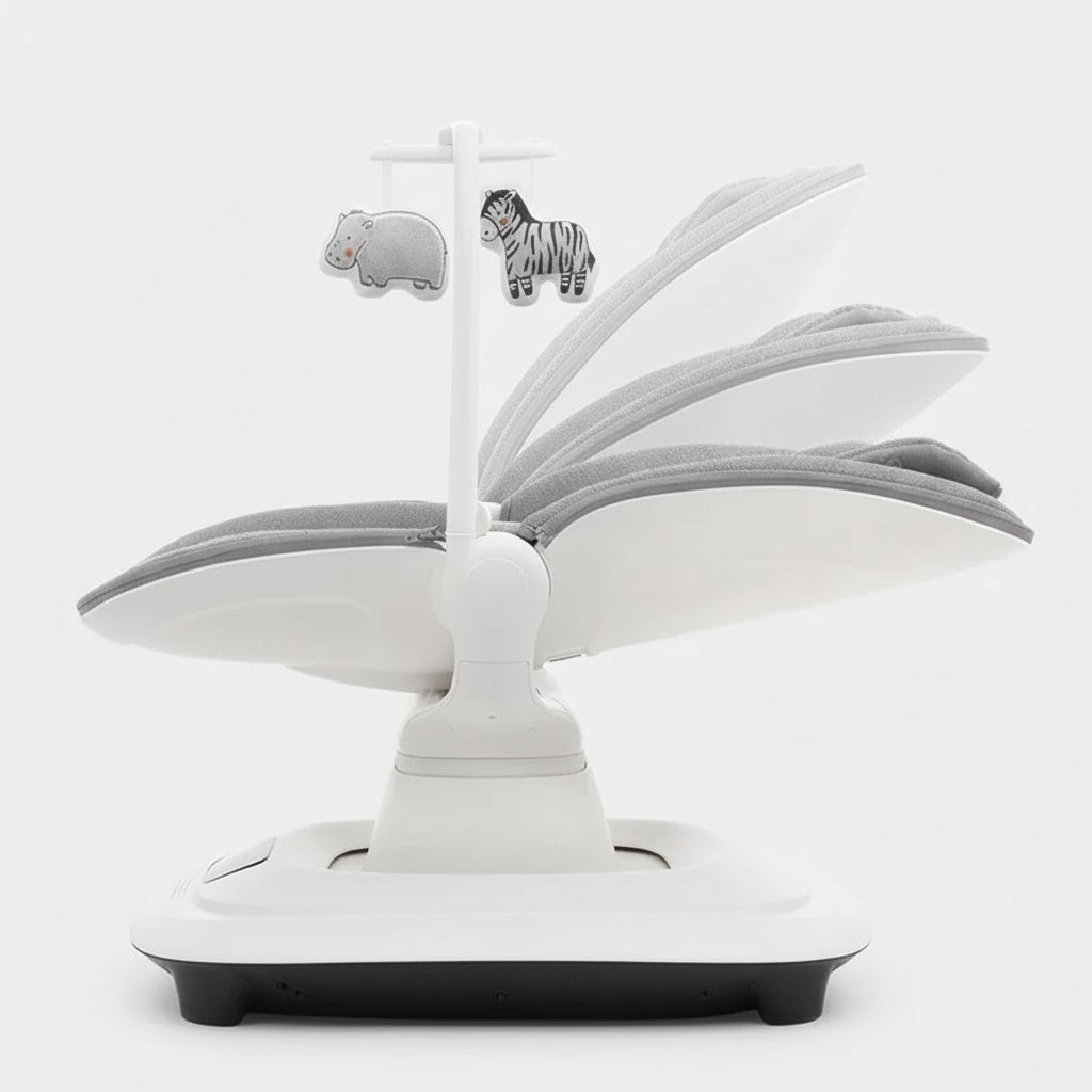 Cuna Mecedora Eléctrica de Lujo 360° con Control por APP (Múltiples Movimientos)