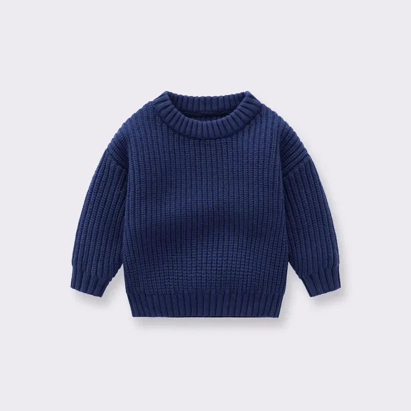 Suéter de Punto Grueso: Jersey Básico y Cálido (Unisex 0-6 años)