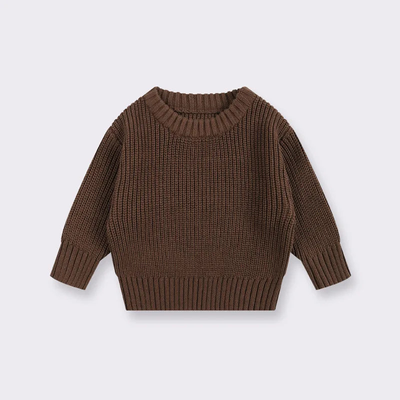 Suéter de Punto Grueso: Jersey Básico y Cálido (Unisex 0-6 años)