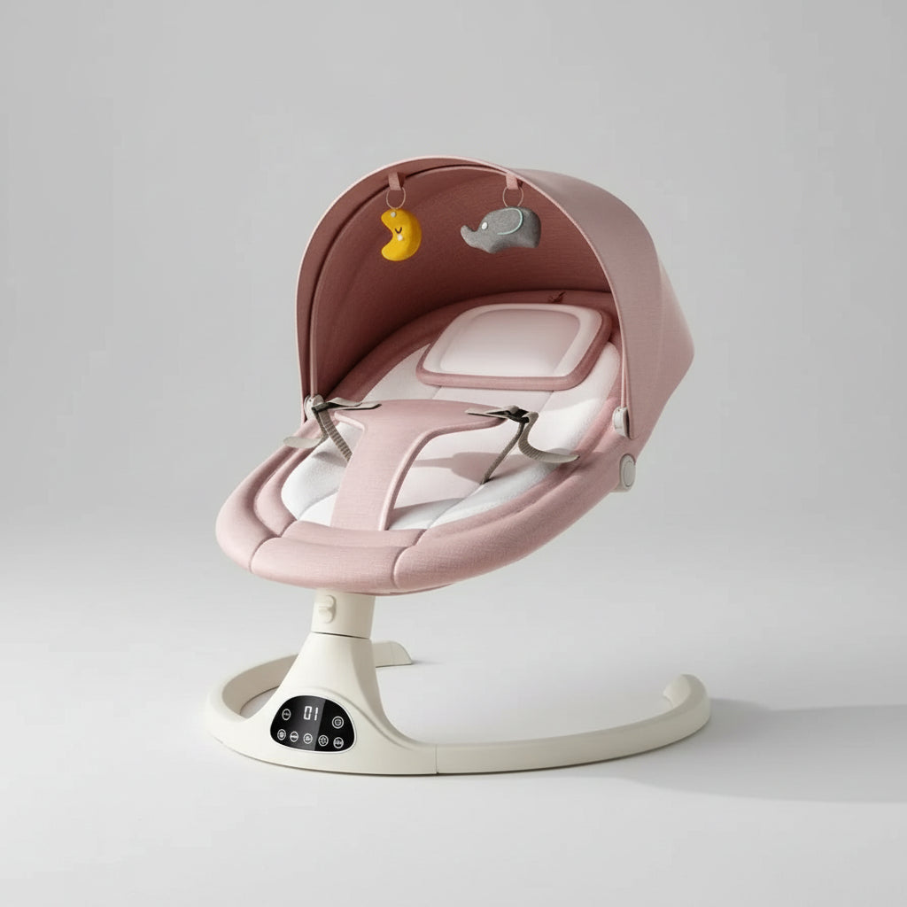 Cuna Mecedora Eléctrica Multifuncional 3 en 1 (Control Inteligente y APP)