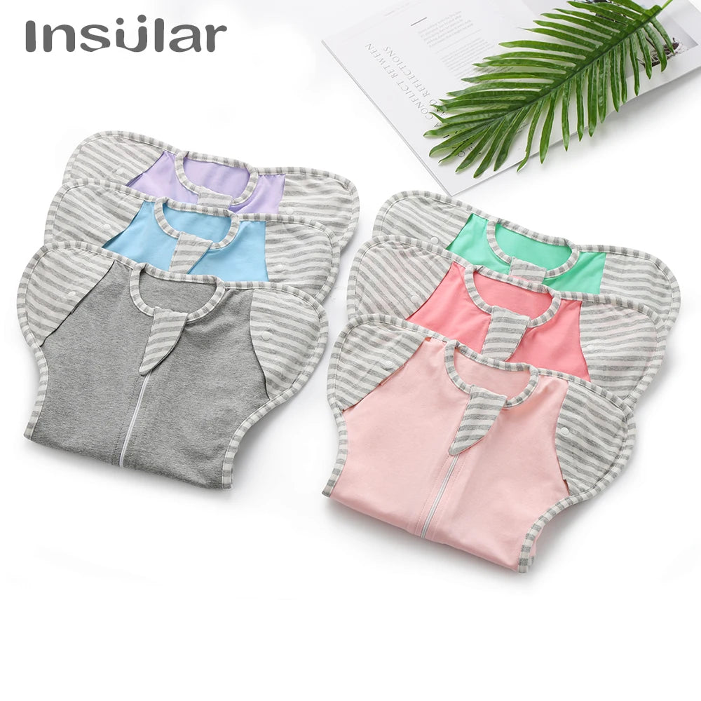 Saco de Dormir Insular de Algodón para Bebé Recién Nacido (Pijama y Manta Envolvente)Descripción del P