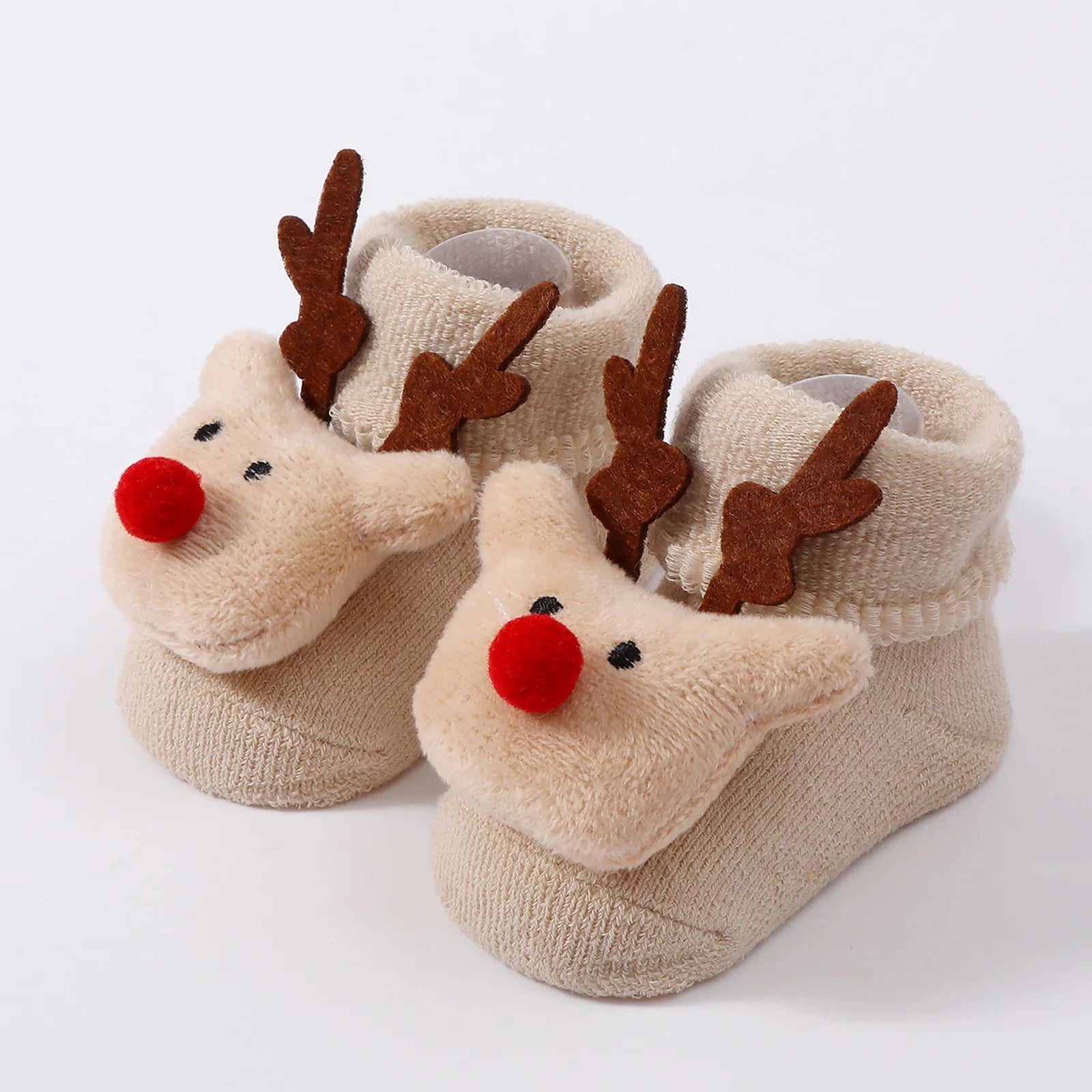 Calcetines Navideños Antideslizantes: La Magia y Seguridad en sus Primeros Pasos