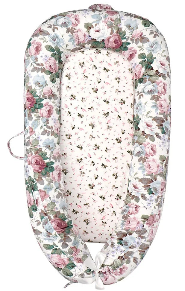 Nido Portátil Desmontable Anti-Vuelco para Bebé (0-18 Meses) con Tapete Refrescante