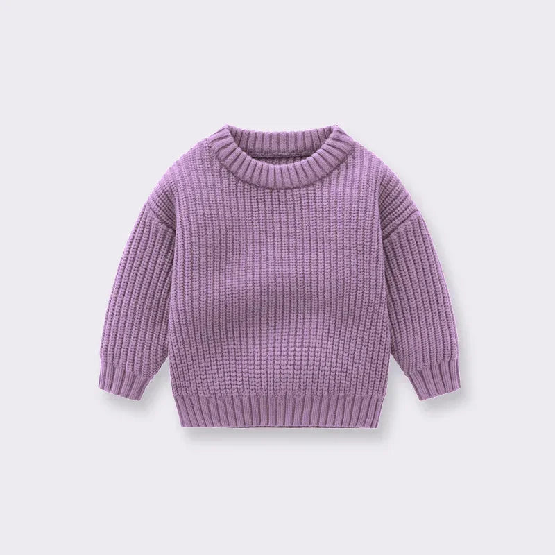 Suéter de Punto Grueso: Jersey Básico y Cálido (Unisex 0-6 años)