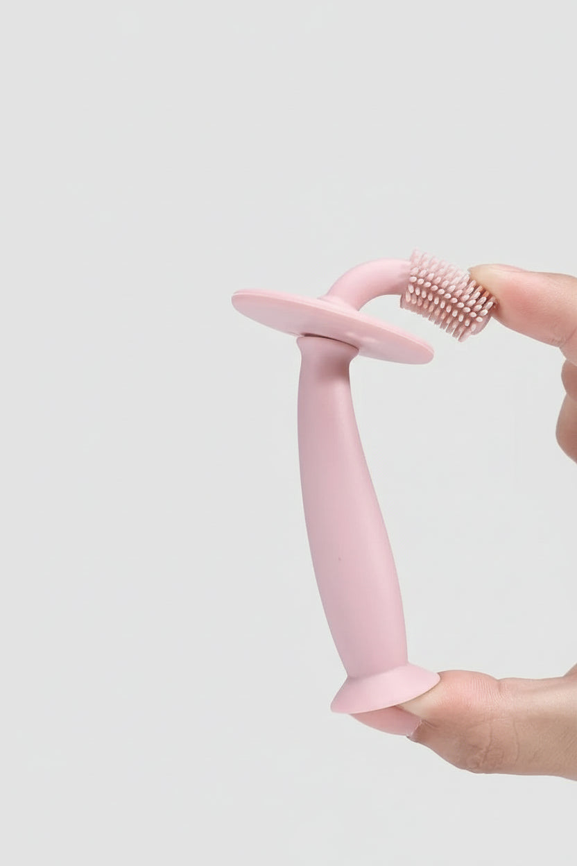 Cepillo de Dientes de Entrenamiento 360° con Protector y Base de Succión