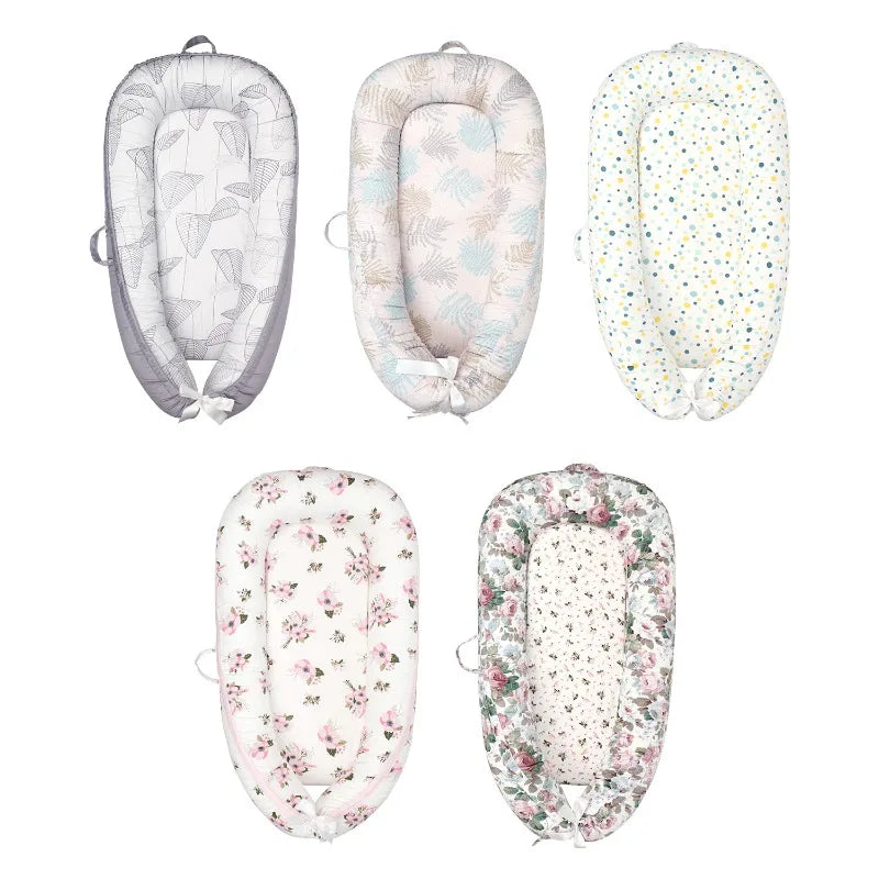 Nido Portátil Desmontable Anti-Vuelco para Bebé (0-18 Meses) con Tapete Refrescante