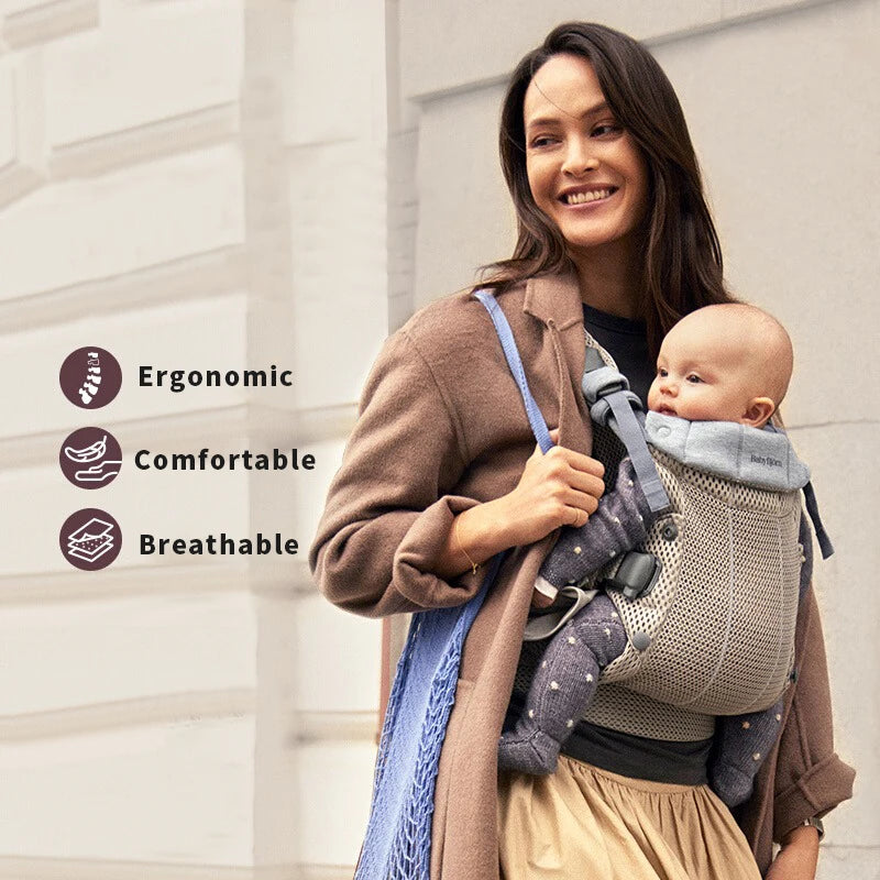 Portabebés BabyBjorn de Malla 3D - Ergonomía 3 en 1 para Recién Nacidos y Niños Pequeños