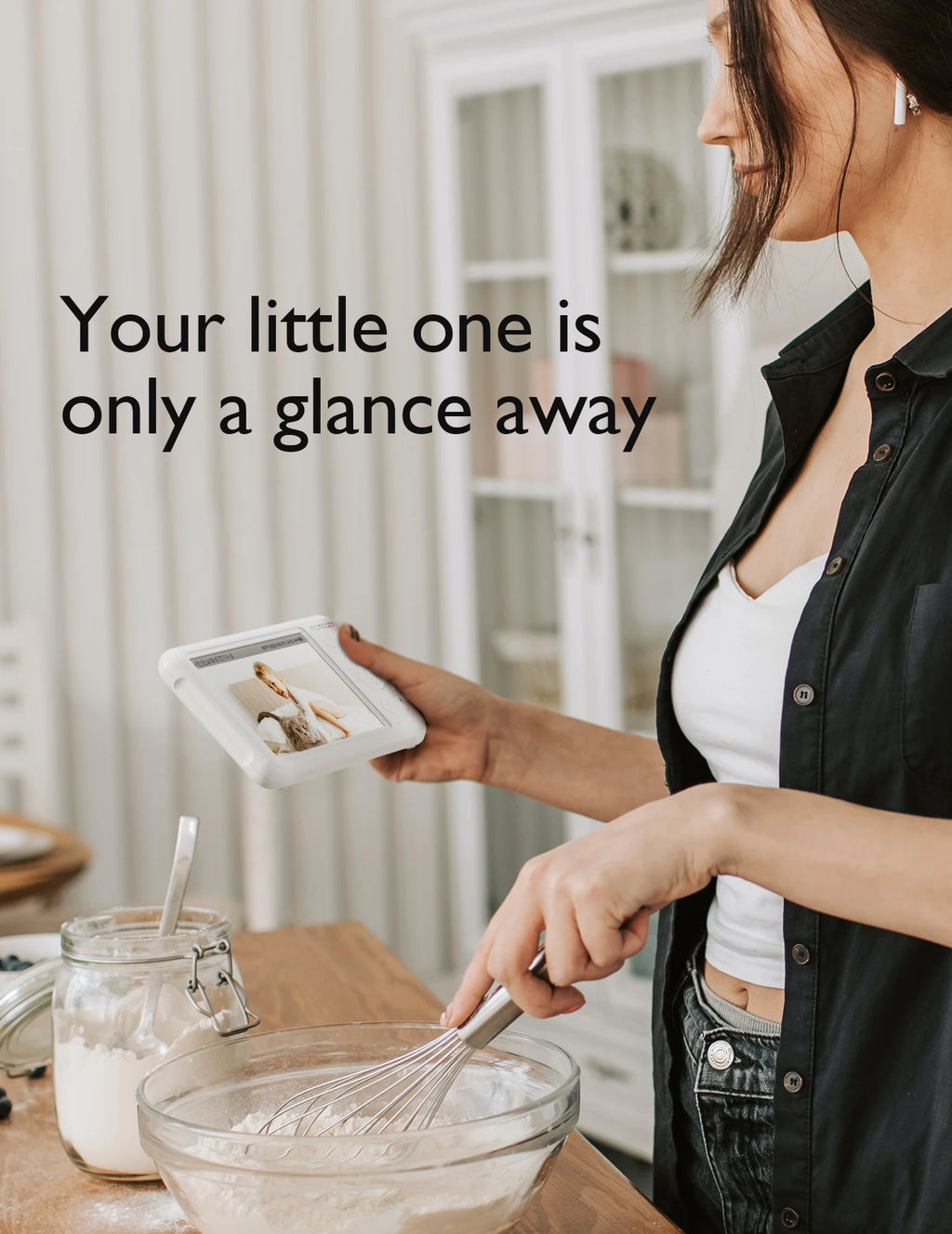 Monitor de Bebé Momcozy 5" HD (1080P) | Vigilancia Clara y Segura