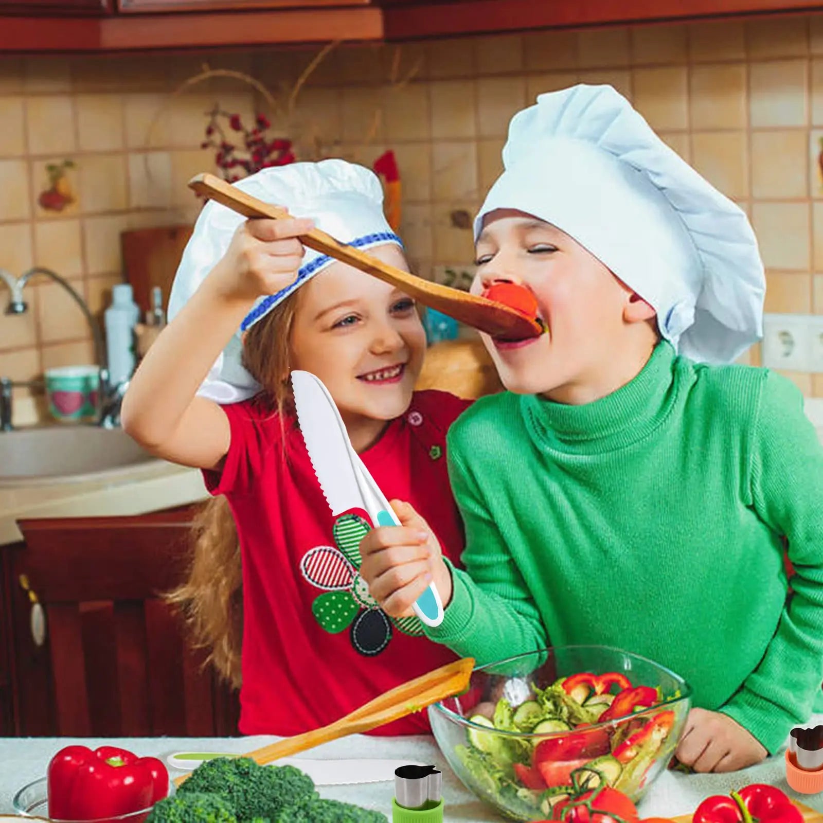 Utencilios Montessori de cocina para niños