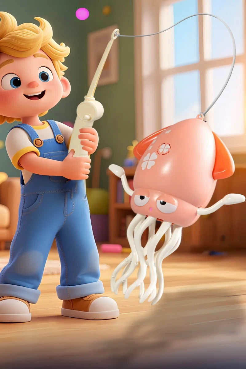 Calamar Bailarín Mágico | ¡Diversión Interactiva con luz y sonido!