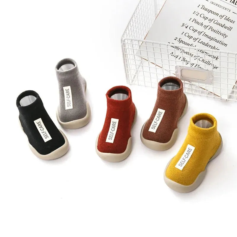 Calcetines-Zapatos para Primeros Pasos - Suela de Goma Antideslizante