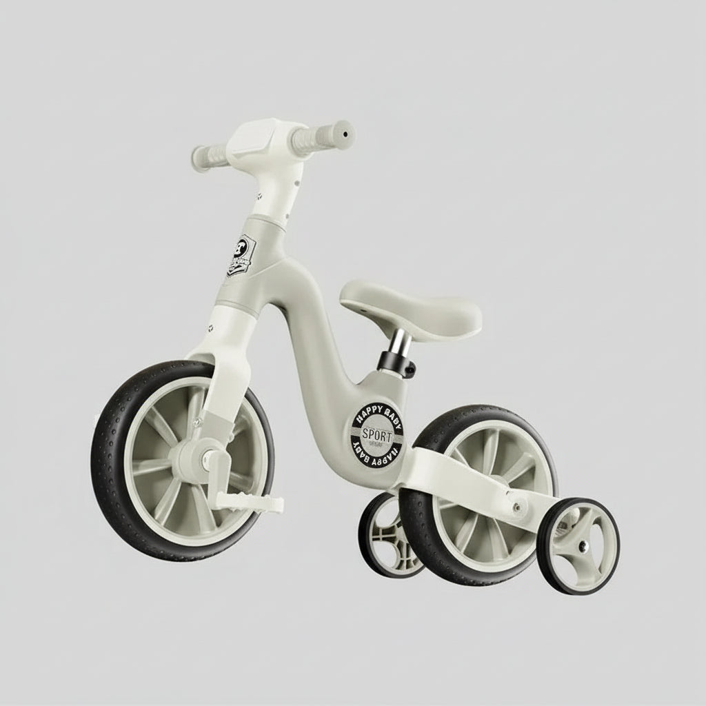 Bicicleta de Equilibrio y Triciclo 2 en 1 Multifuncional (Con Luces y Música)