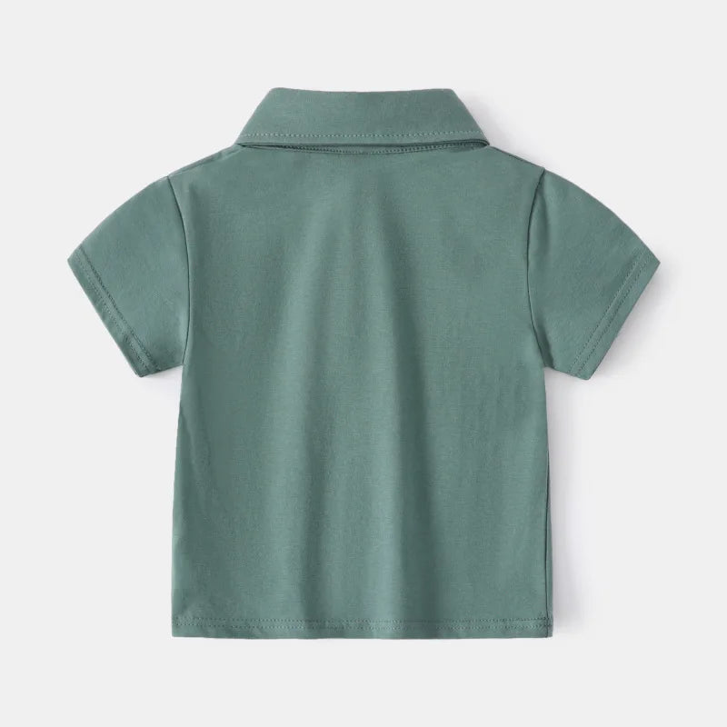Playera Tipo Polo para Niño | Cuello Clásico y Bolsillo (12 Meses a 7 Años)