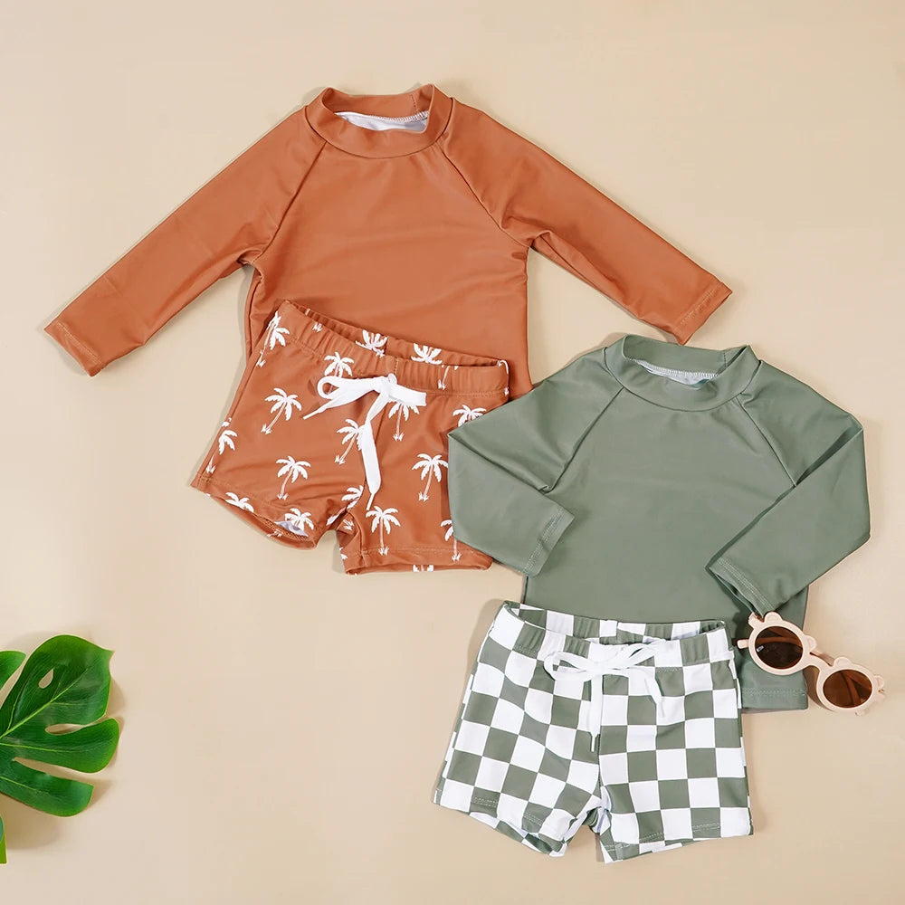 Bañador "Cuidado Total" – Manga Larga y Máximo Estilo (6M-2T)