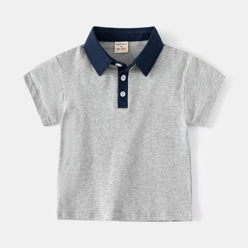 Playera Tipo Polo para Niño | Cuello Clásico y Bolsillo (12 Meses a 7 Años)