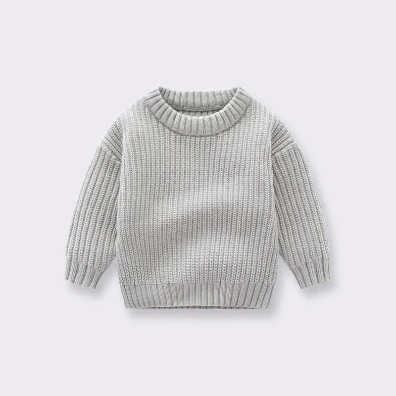 Suéter de Punto Grueso: Jersey Básico y Cálido (Unisex 0-6 años)
