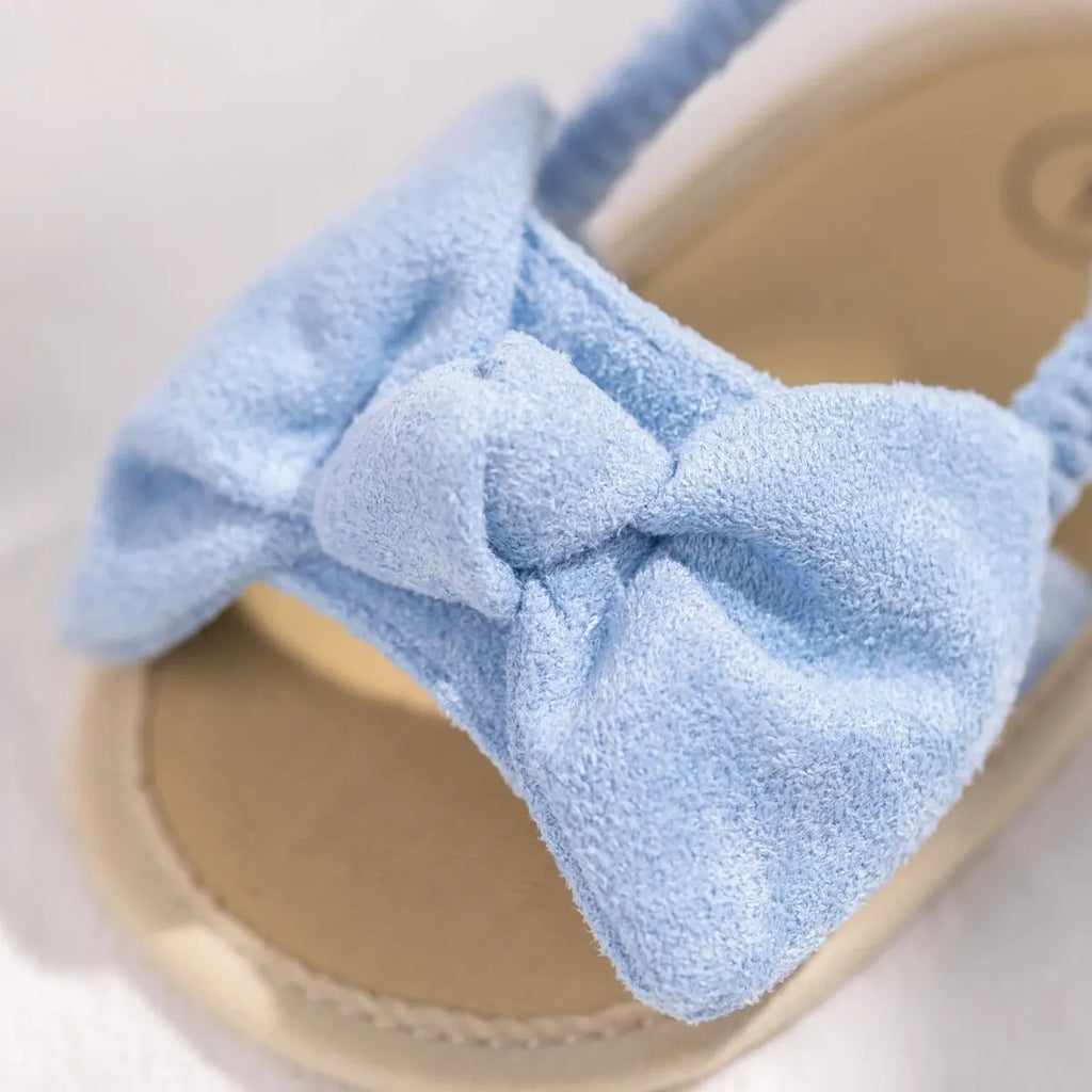 Sandalias Transpirables con Lazo de Mariposa: Comodidad de Algodón y Estilo Veraniego