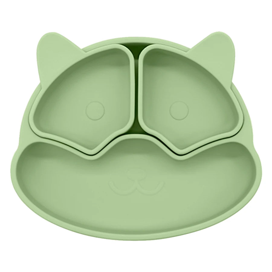 Plato de silicona con ventosa para bebé sin BPA's